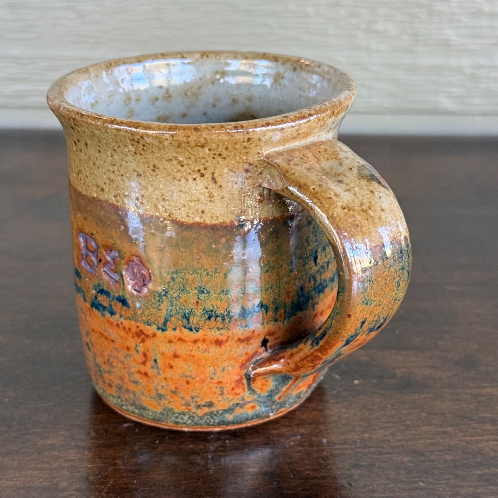 Vintage Barry Jepson Studio Art Pottery Coffee Mug 1978 Beta Sigma Phi Kansas