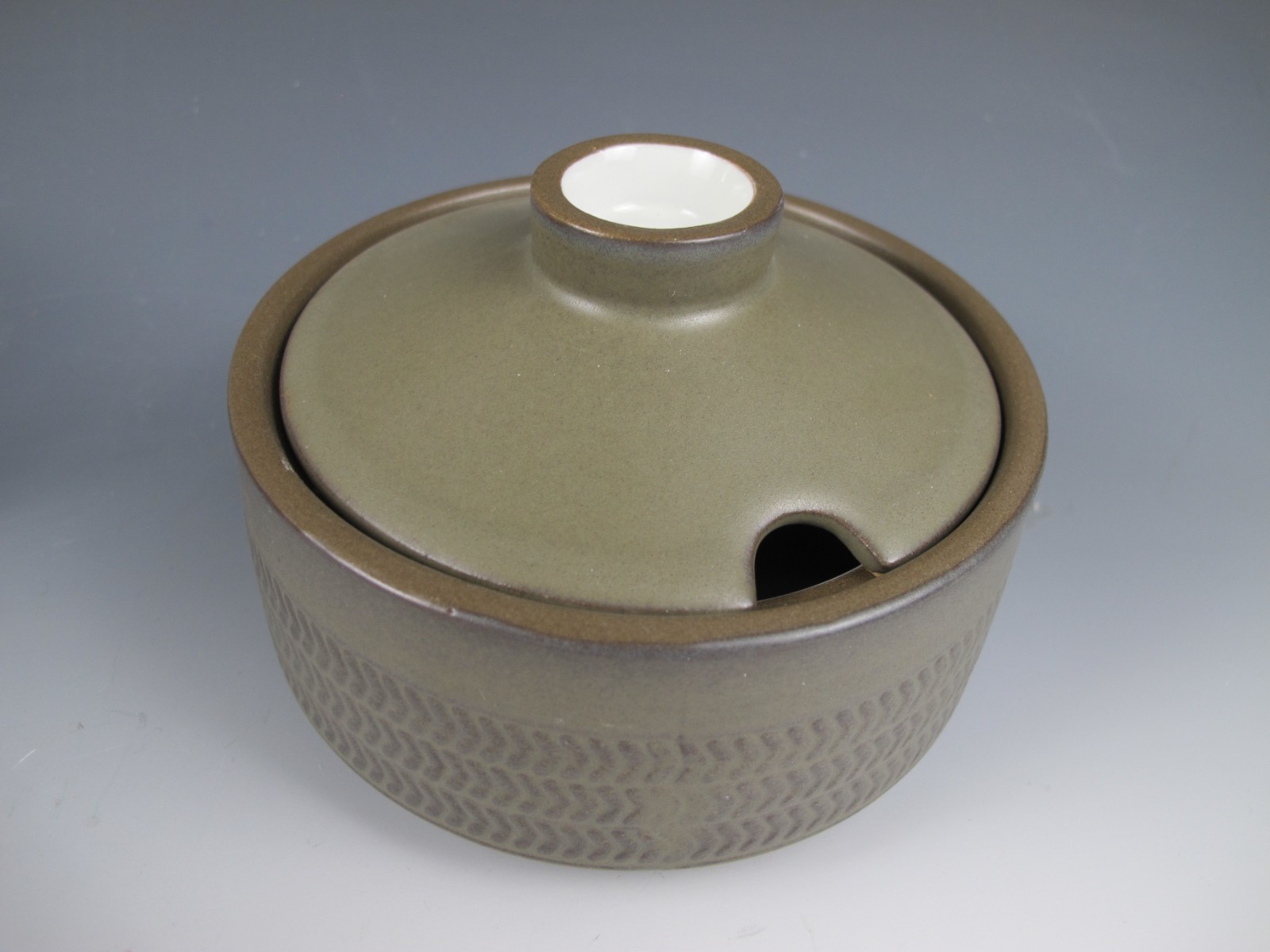 Denby Langley Camelot Dark Green Creamer & Sugar Bowl