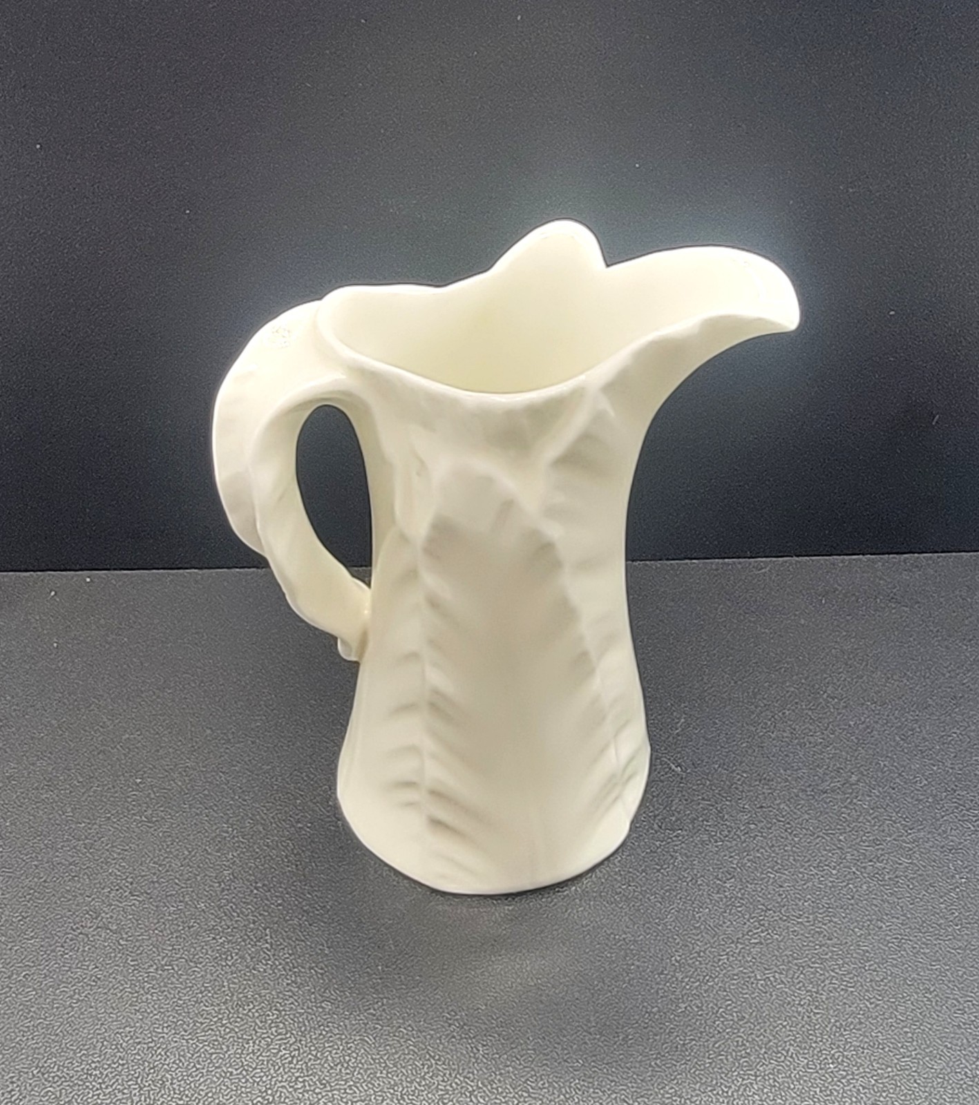 Royal Worcester Fern Leaves Pattern Bone China Vintage Asymmetrical Creamer