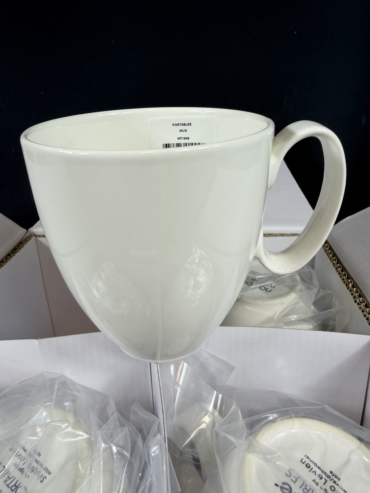 Nambe Set of 4 Portables Stoneware Studio Levien Mugs Brand New in Box 15 oz