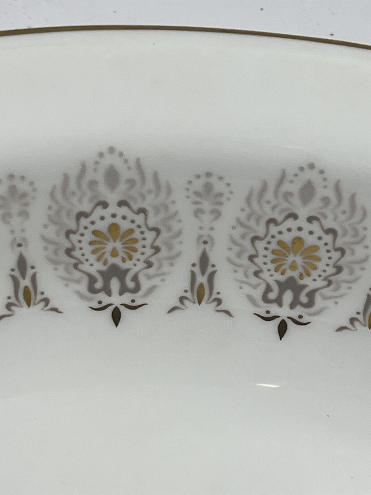 Vintage Wedgwood Medina Beige Bone China Oval Vegetable Serving Bowl 10”