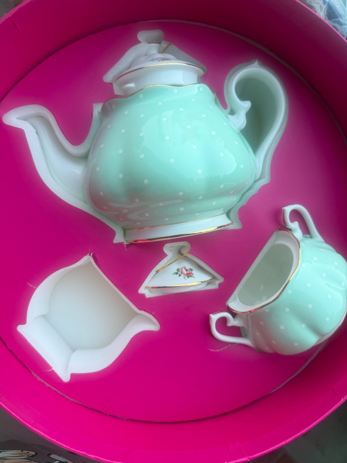 Royal Albert Mint Color Bone China Tea Set