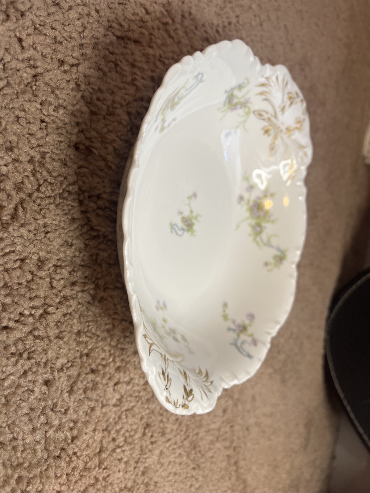 Antique RARE Haviland & Co France 10.25”x 9” Bowl Limoges Schleiger 57F China