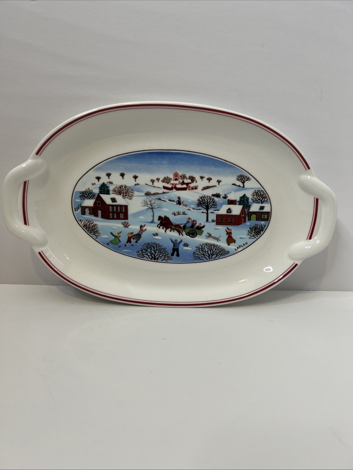 NAIF CHRISTMAS Villeroy Boch Oval Serving Dish Luxembourg