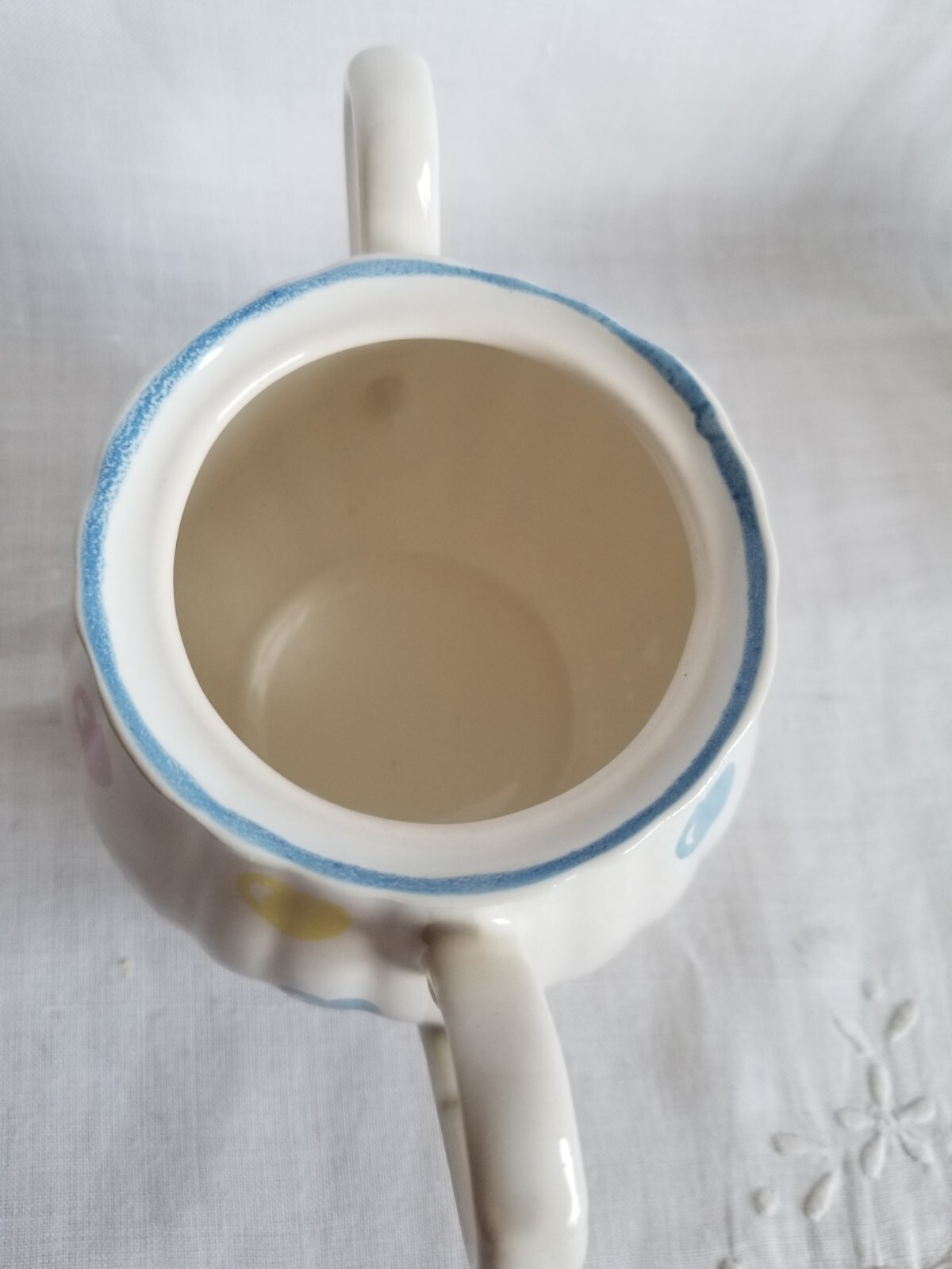 Tiffany & Co Limoges France Handpainted Pastel Hearts Creamer and Sugar Bowl