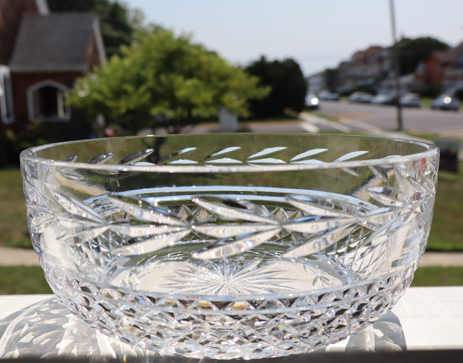 WATERFORD GLANDORE ROUND SERVING BOWL 3 1/2″ H X 8″ W