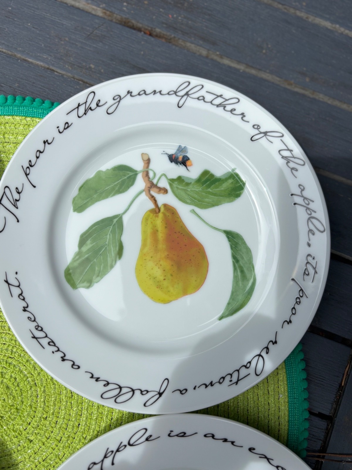 (8) Williams Sonoma Orchard Suite Dessert Plates~ 7.75″~Japan~ Vintage~Excellent