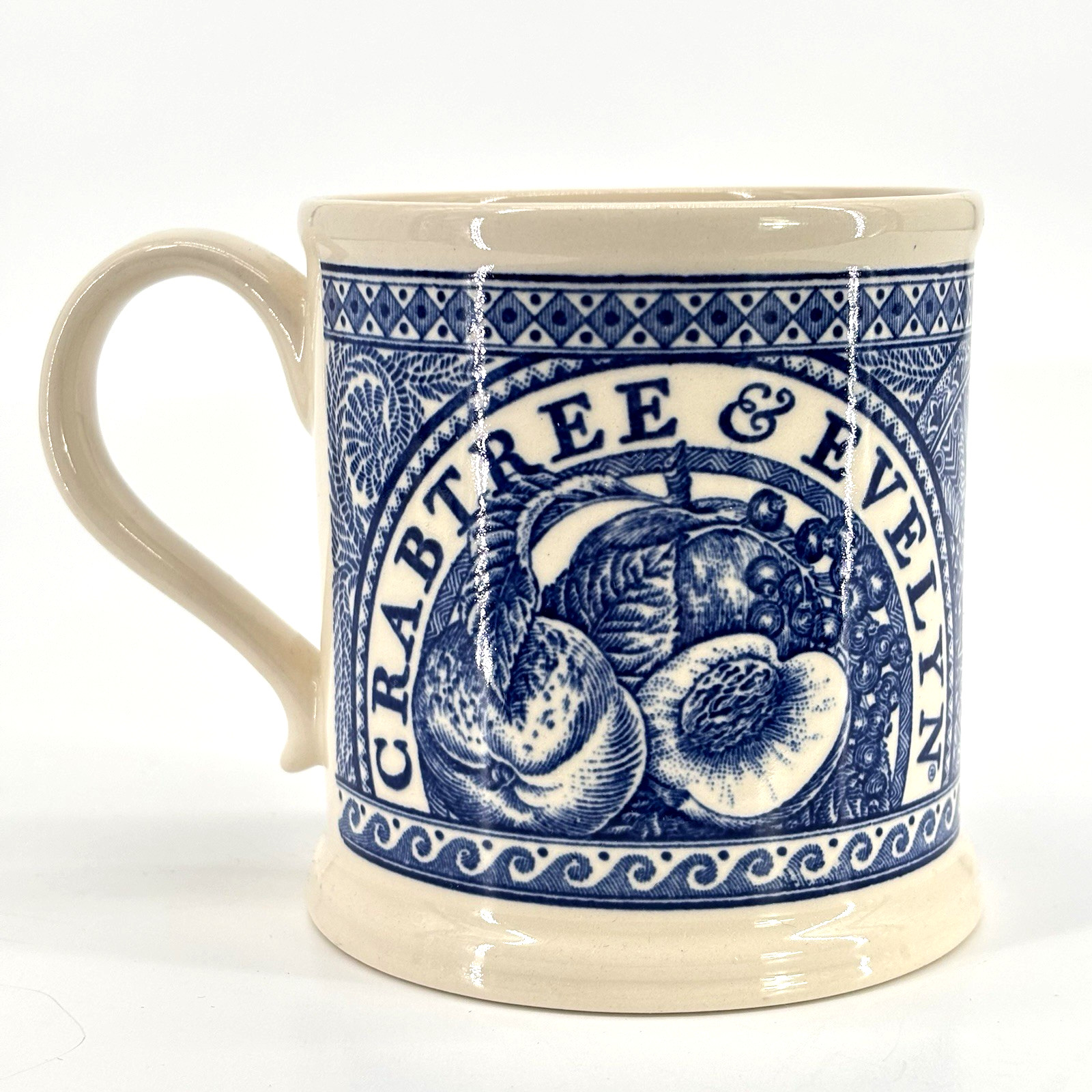 Crabtree & Evelyn London Annual Edition Kale Mug 1997 Blue Mason’s Ironstone NWT