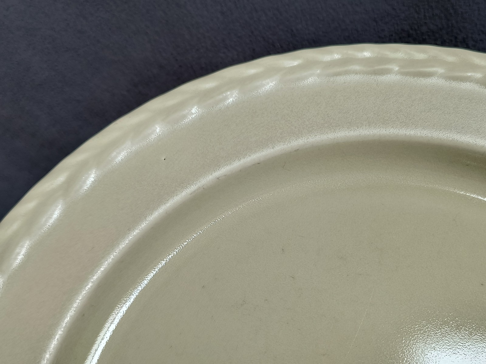 3 Wedgwood Stoneware Stone Harbor Sand Dinner Plates Set Nice Condition 11″