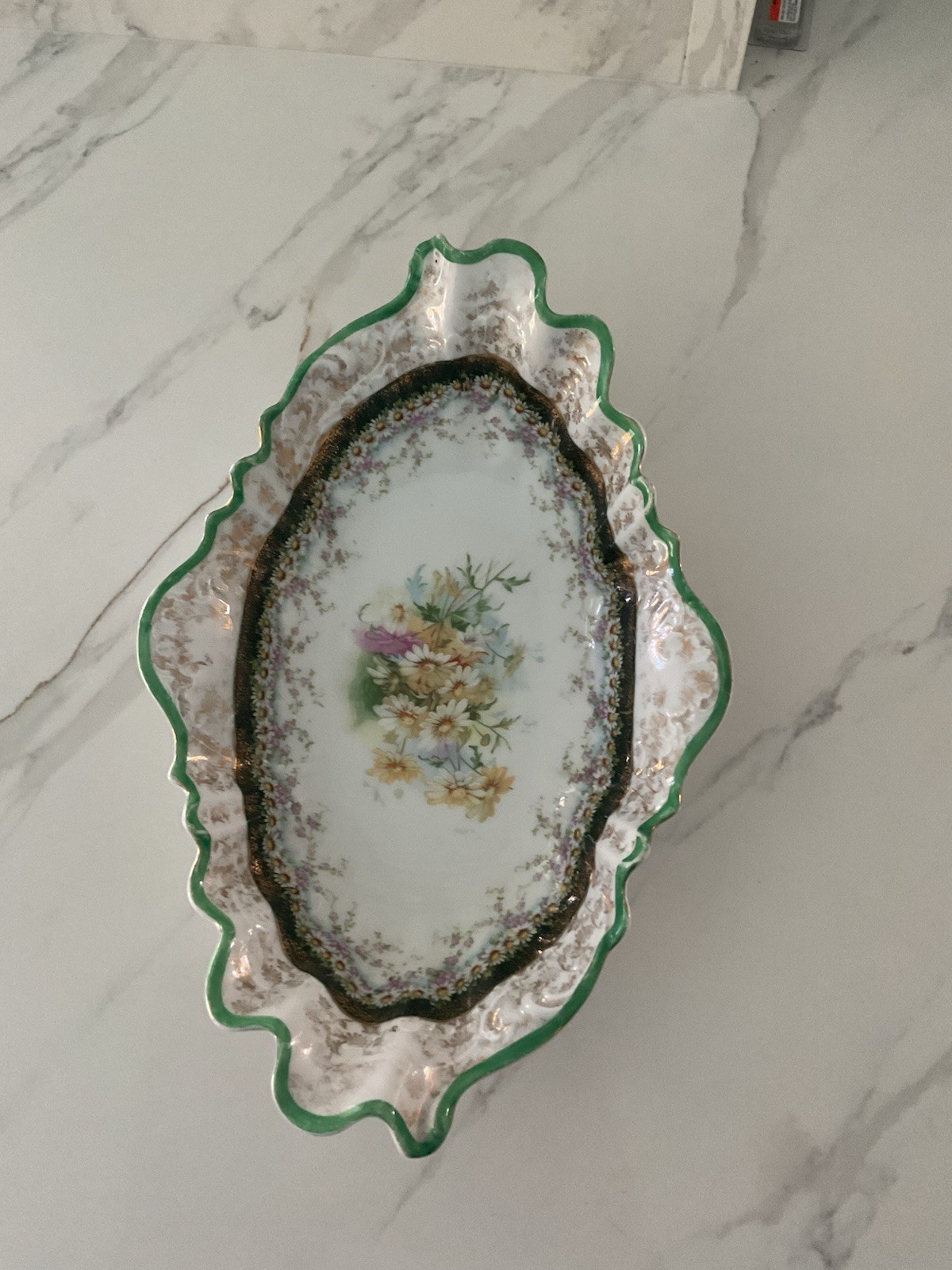 Carl Tielsch Altwasser Oval Serving Dish c1875-1914