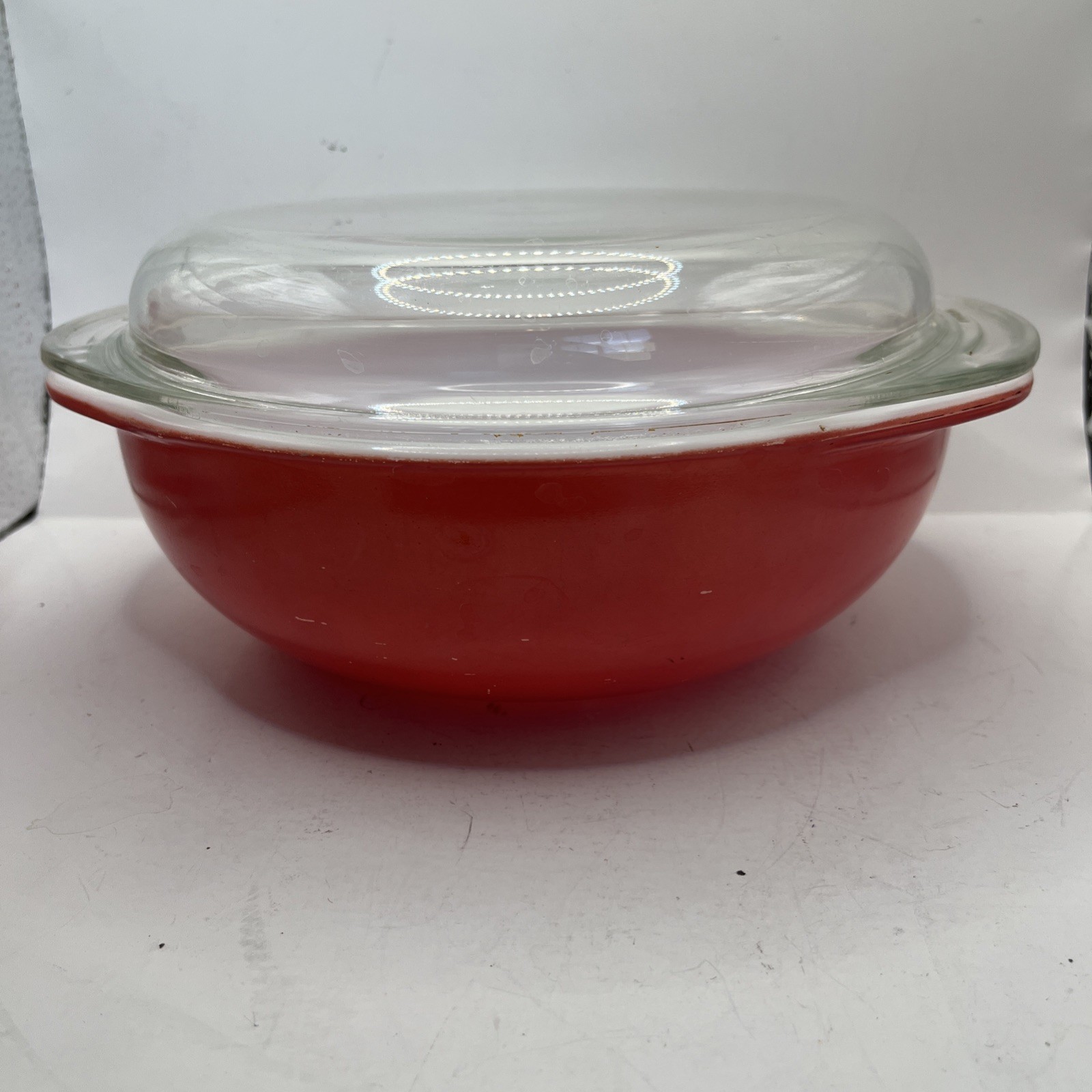Pyrex 1970’s MCM pink nesting bowl Set Vintage With Lid