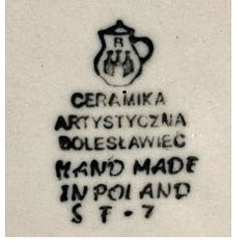 Polish Pottery STAR Blue & White 6″ Pitcher Jug Boleslawiec * see last picture