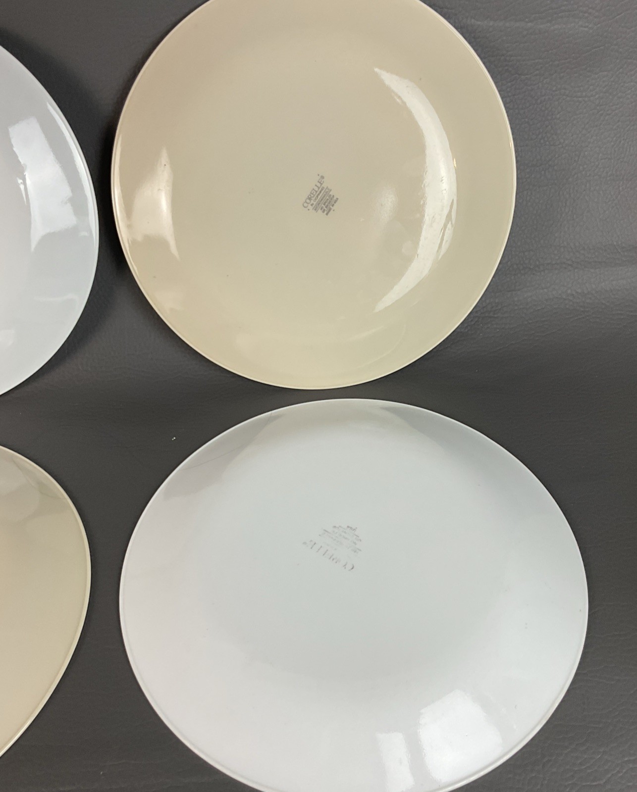 Lot of 8 Mixed Corelle Dinner Plates ~ 6 Different Patterns 10 1/4″