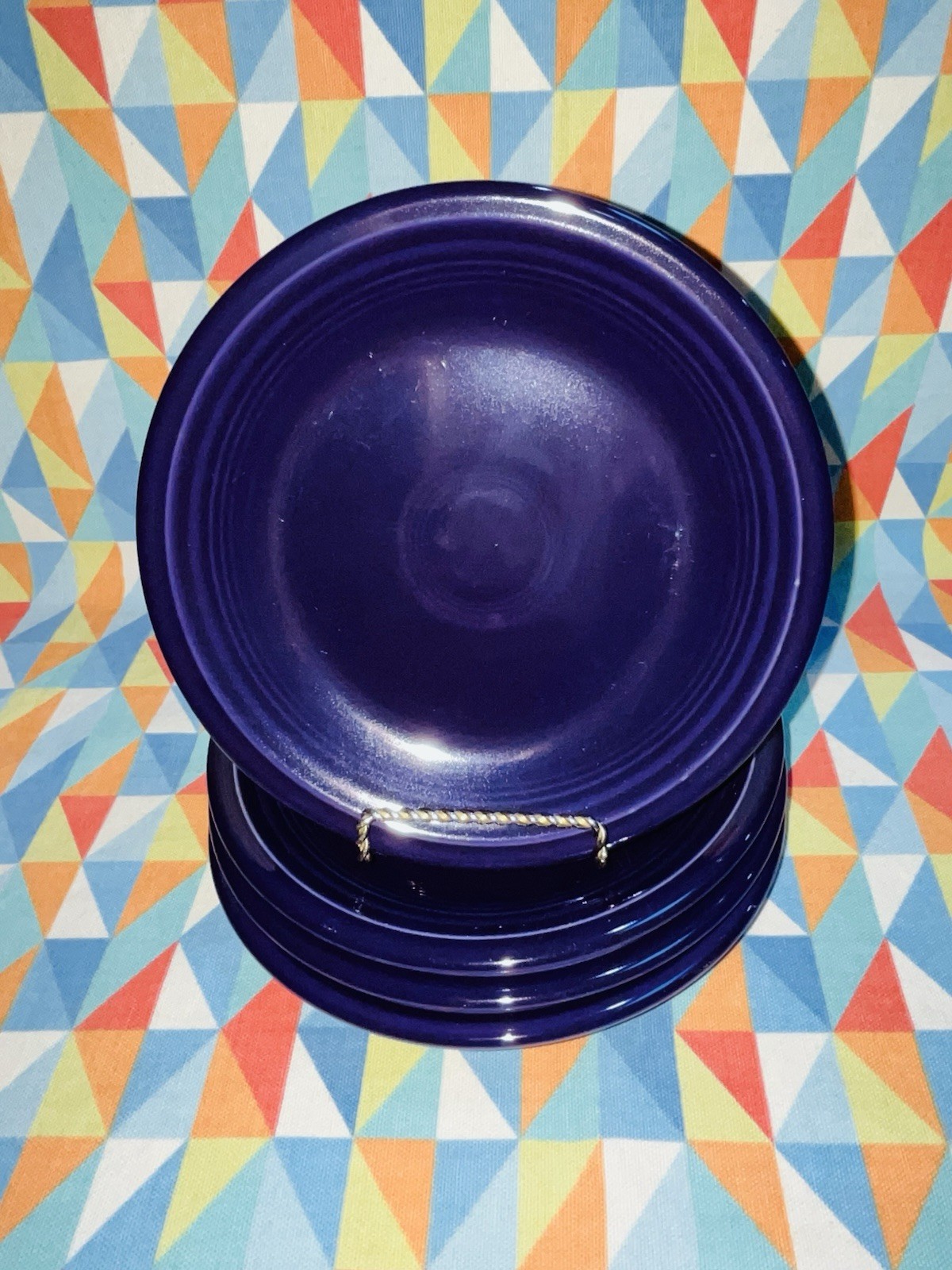 NEW FIESTA set 4 SALAD APPETIZER PLATES Plum Purple 7.25″ FIESTAWARE FREE SHIP