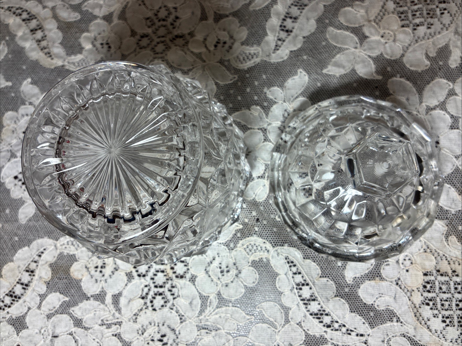 FOSTORIA AMERICAN ROUND COVERED SUGAR BARREL CANDY DISH