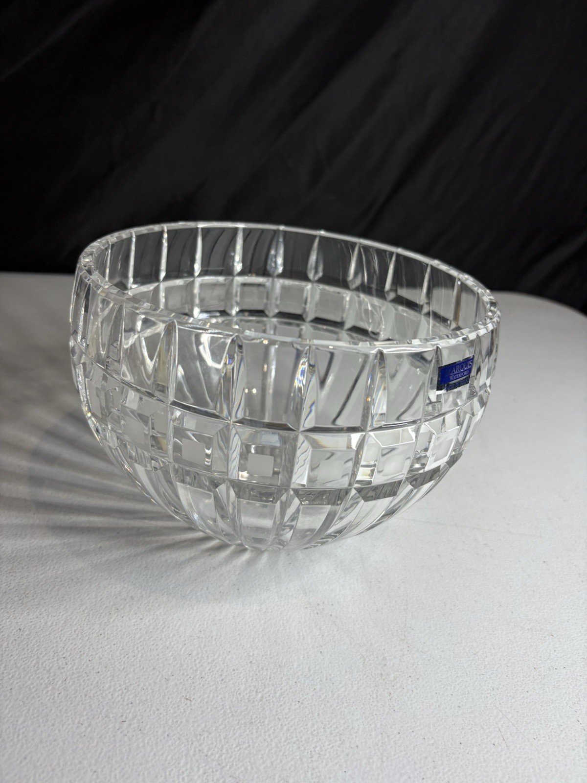 Marquis By Waterford Crystal Quadrata Bowl 7.5” Diameter Made In Poland