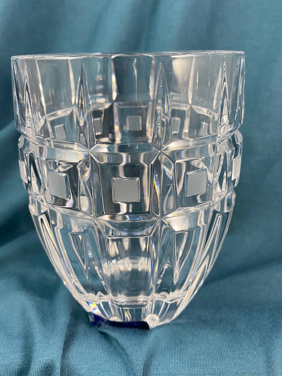 Stunning MARQUIS by WATERFORD Crystal QUADRATA Double Old Fashion