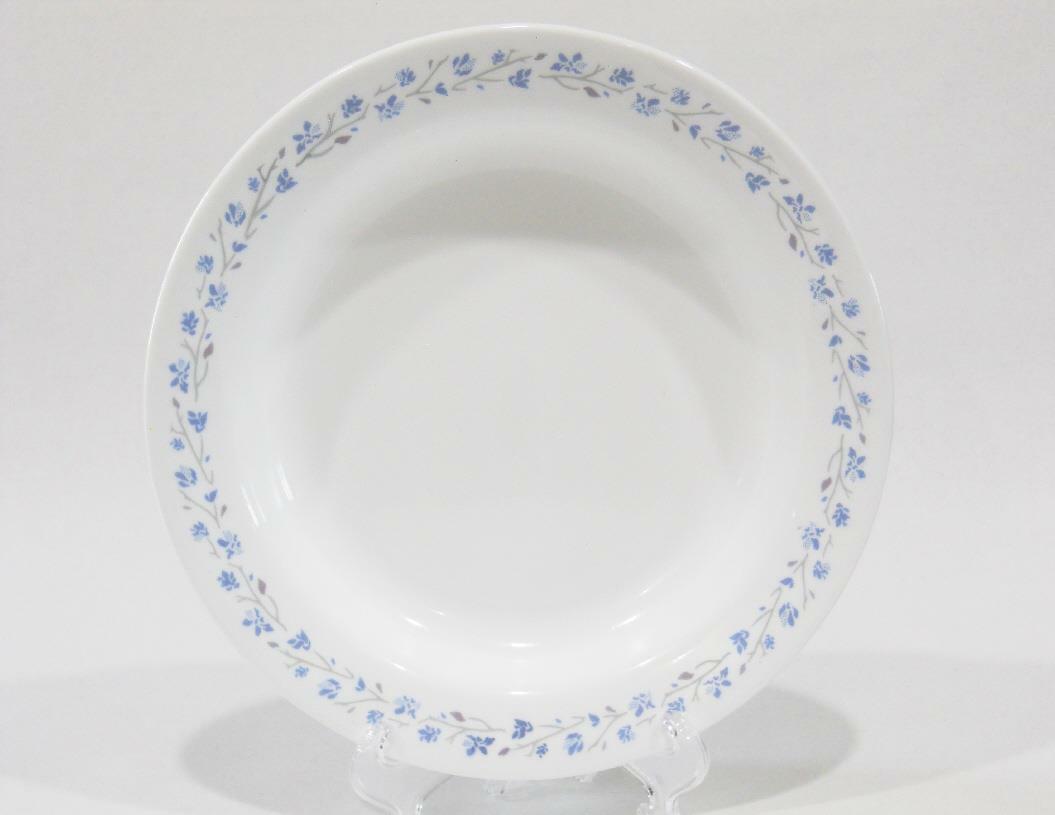 *NEW Corelle LILAC BLUSH 15-oz Flat Rim SOUP BOWL Pasta Stew *Purple Blue Floral