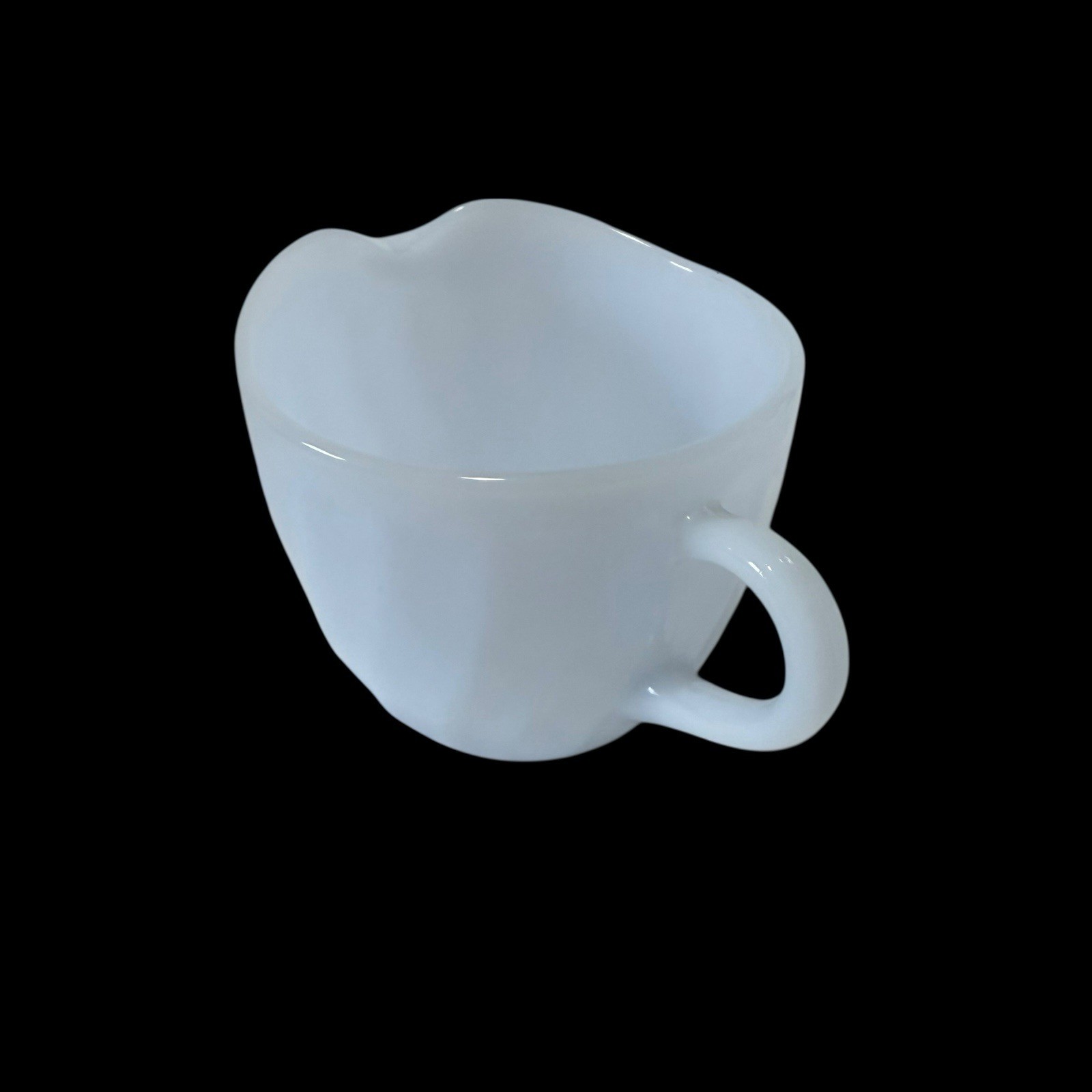 Fire-King Glass Light Blue Azurite Swirl Creamer Cream Pitch Vintage Preowned