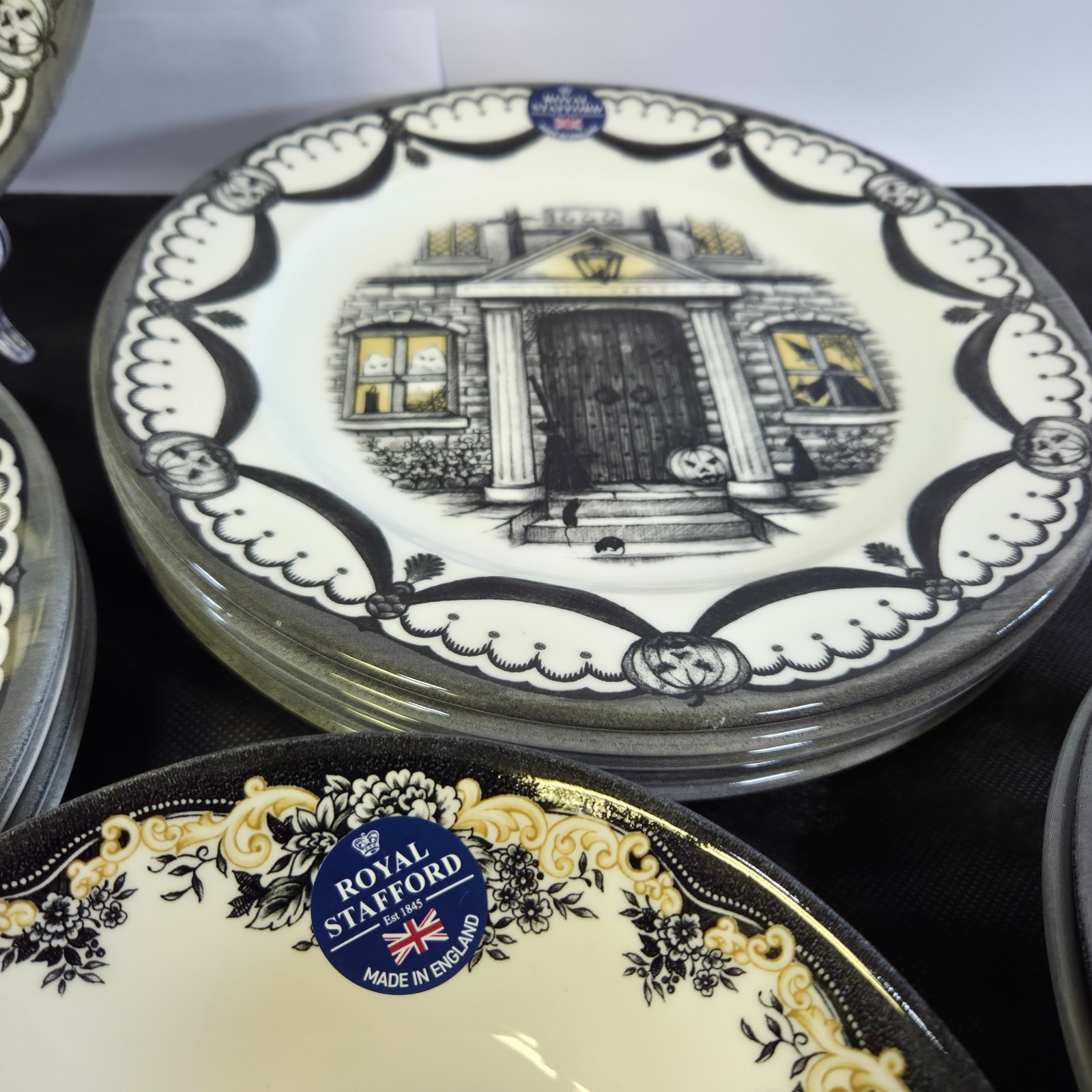Royal Stafford Coven, Haunted Home, Guardian, Skull Dinnerware SOLD BY THE PIECE