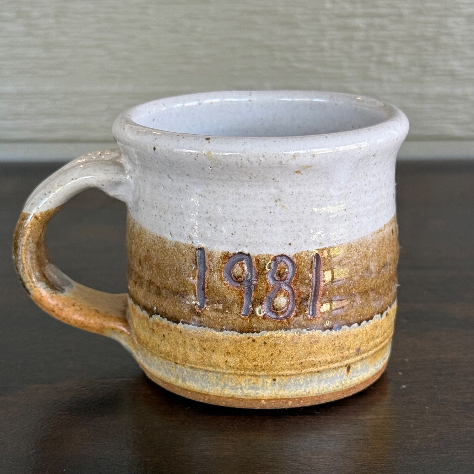 Vintage Barry Jepson Studio Art Pottery Coffee Mug 1981 Beta Sigma Phi Kansas