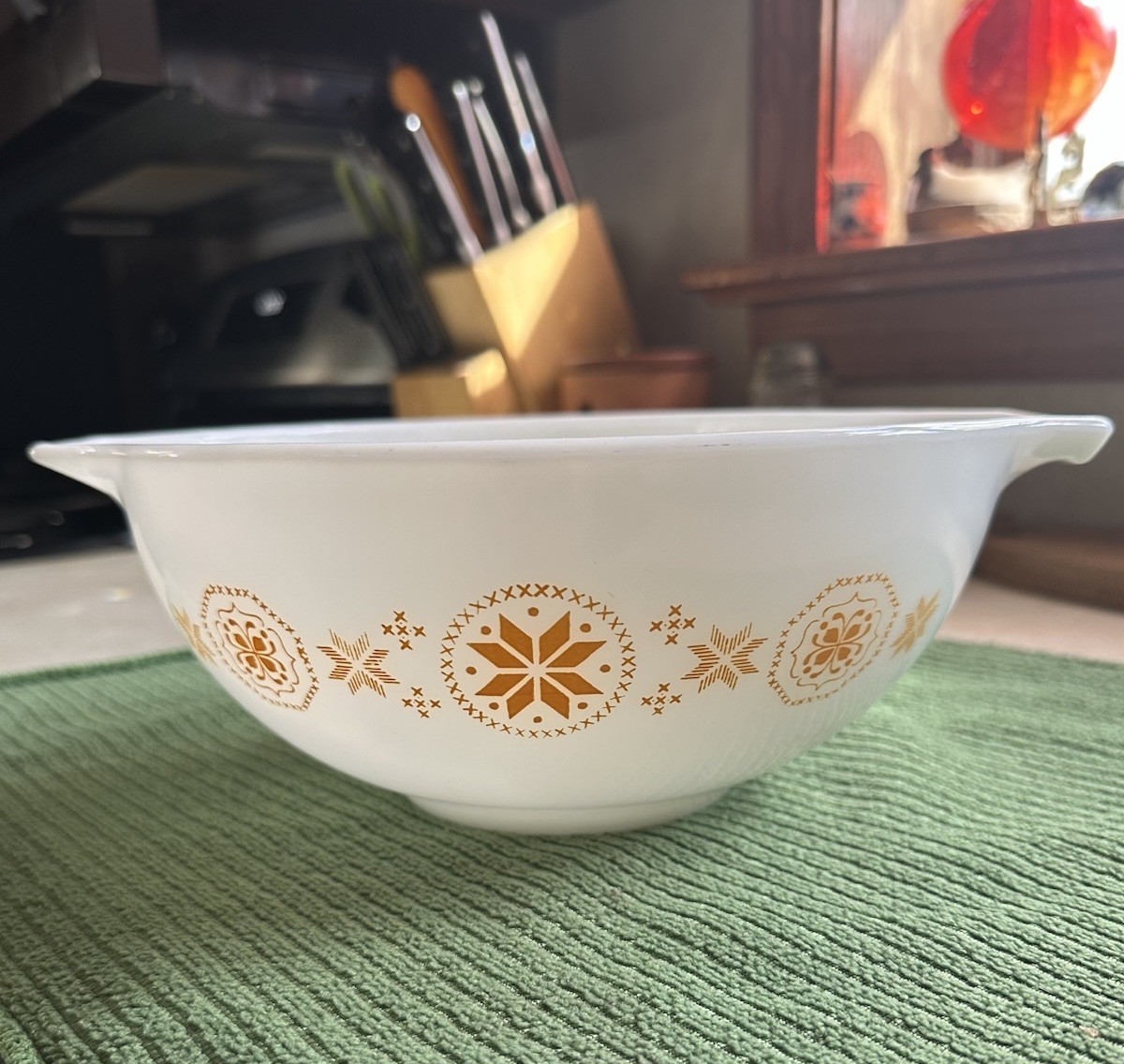 1963 Pyrex Town & Country 2 1/2 Qt Nesting Mixing Cinderella Bowl #443 EUC