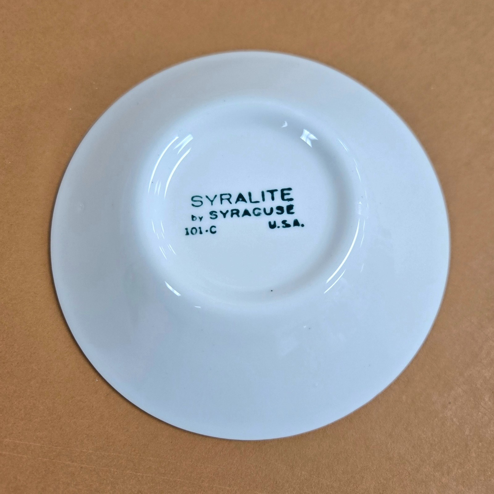 MCM Syracuse China Syralite SY1083 Olive Green Filagree FRUIT BOWLS~ Set Of 6