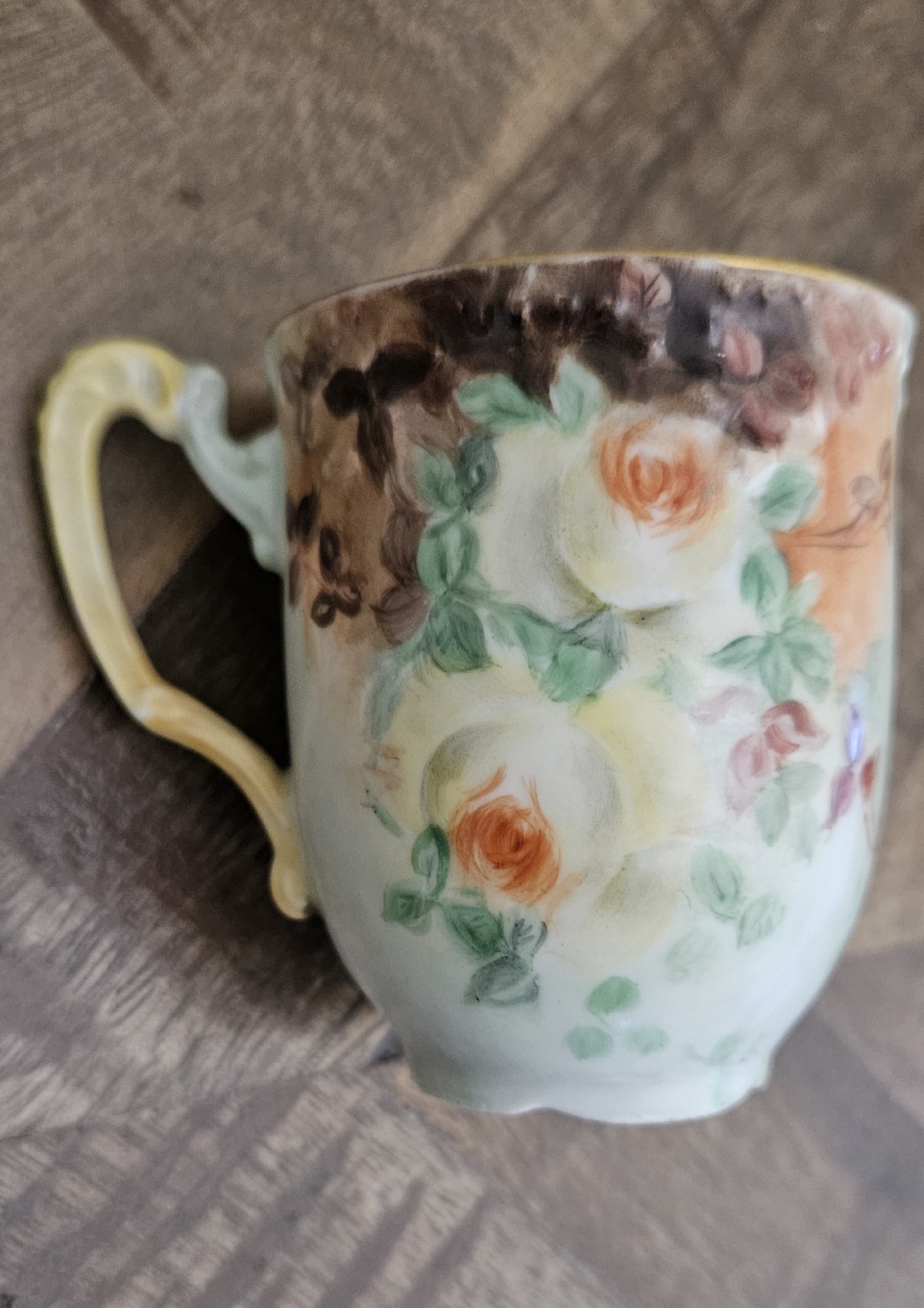 Vintage AKD France Floral Cup & Saucer Set of 5 (10 Pieces)
