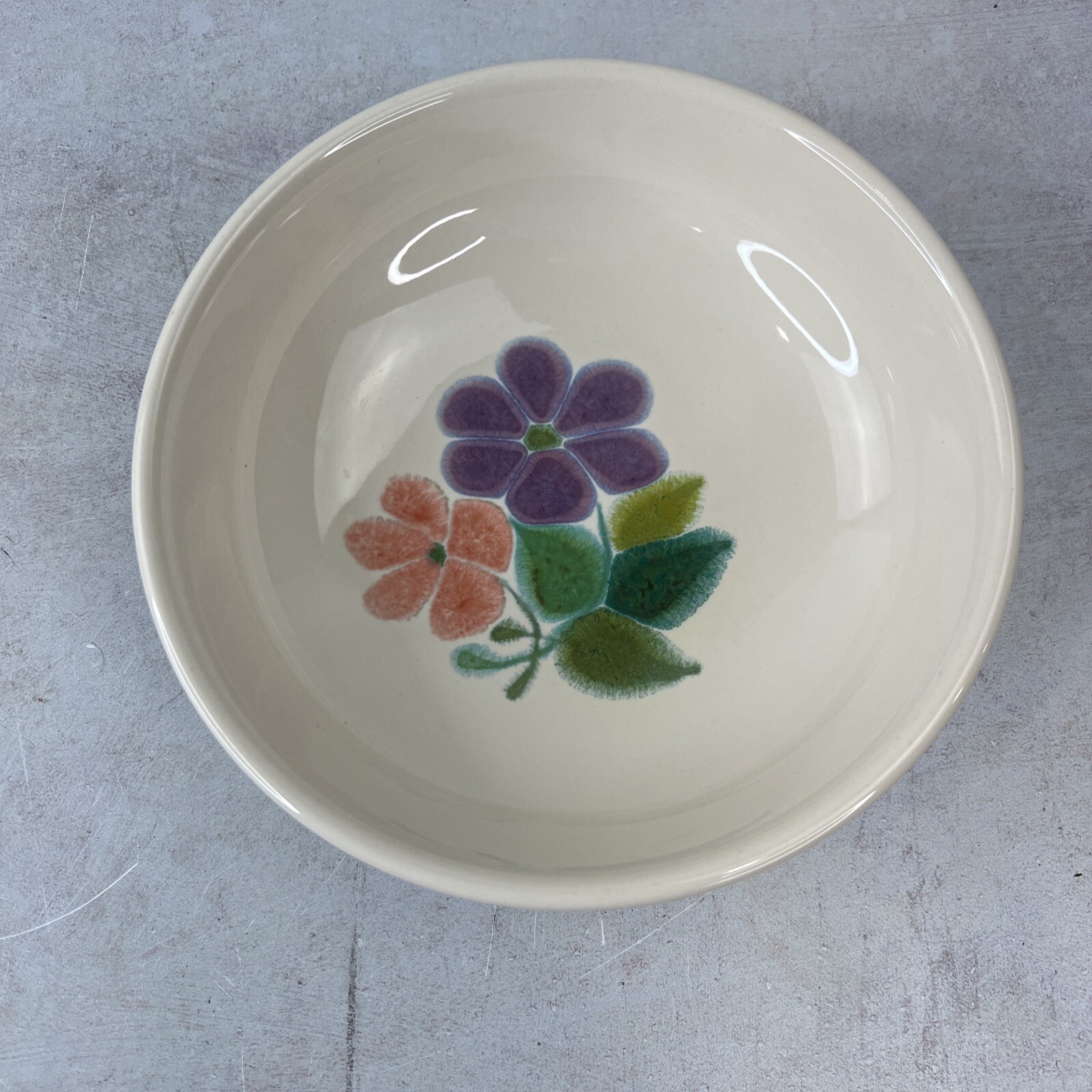 RARE VINTAGE Franciscan Earthenware Floral Cereal Bowl 7”