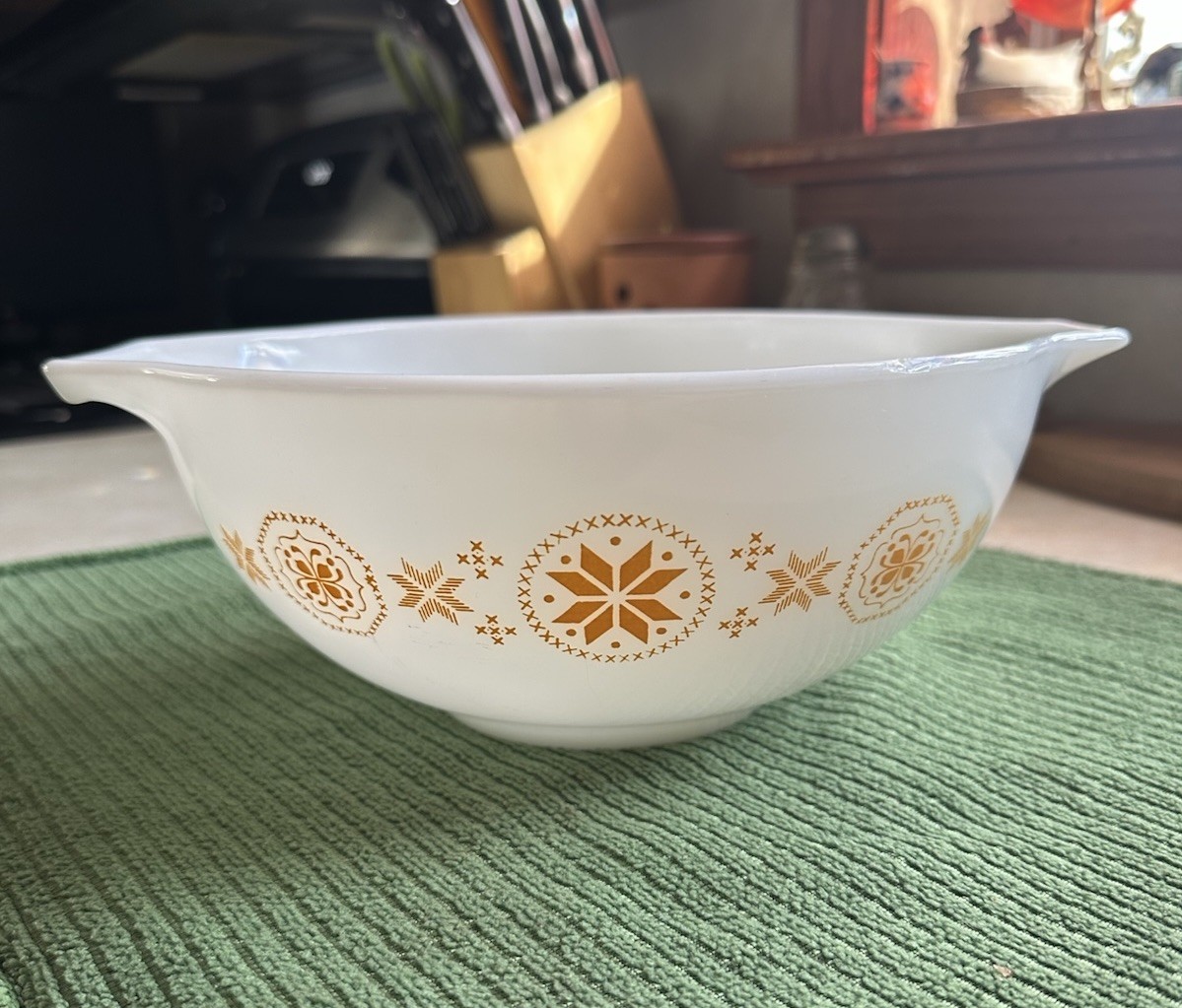 1963 Pyrex Town & Country 2 1/2 Qt Nesting Mixing Cinderella Bowl #443 EUC
