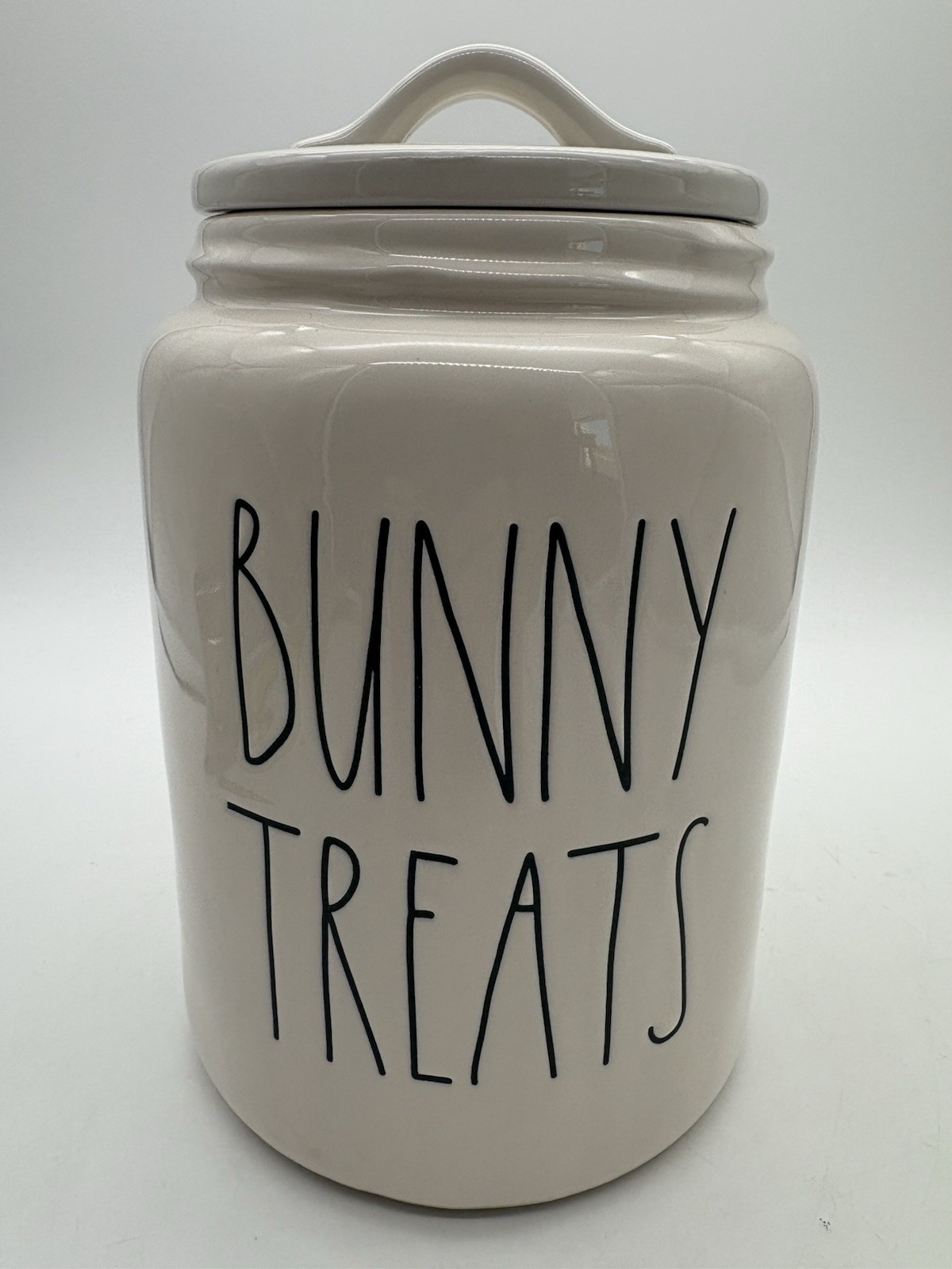 RAE DUNN Artisan Collection Easter “BUNNY TREATS” Canister Cookie Jar by Magenta
