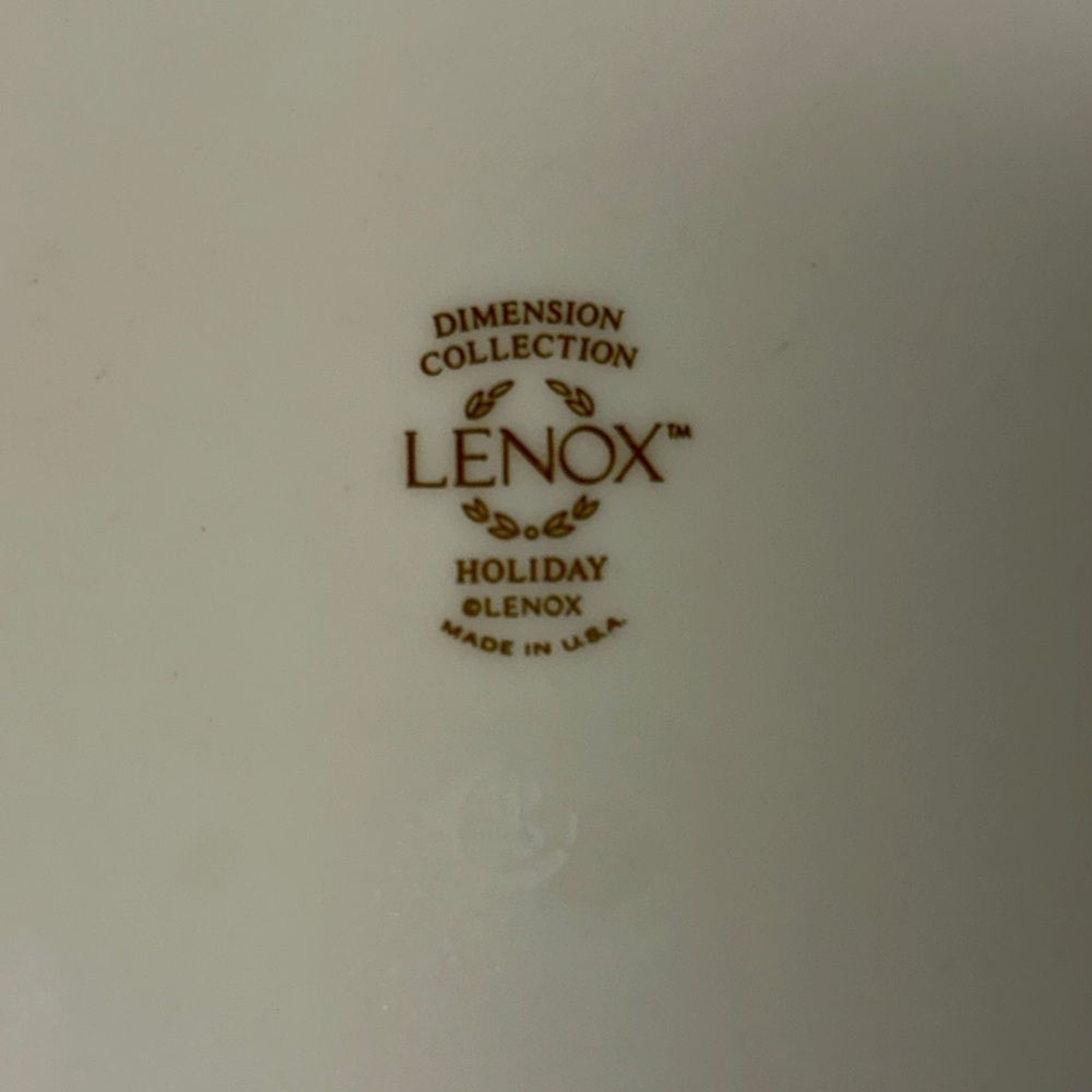 Lenox Holiday Bread & Butter Plate 6.25″ Holly Berry 24K Gold Trim