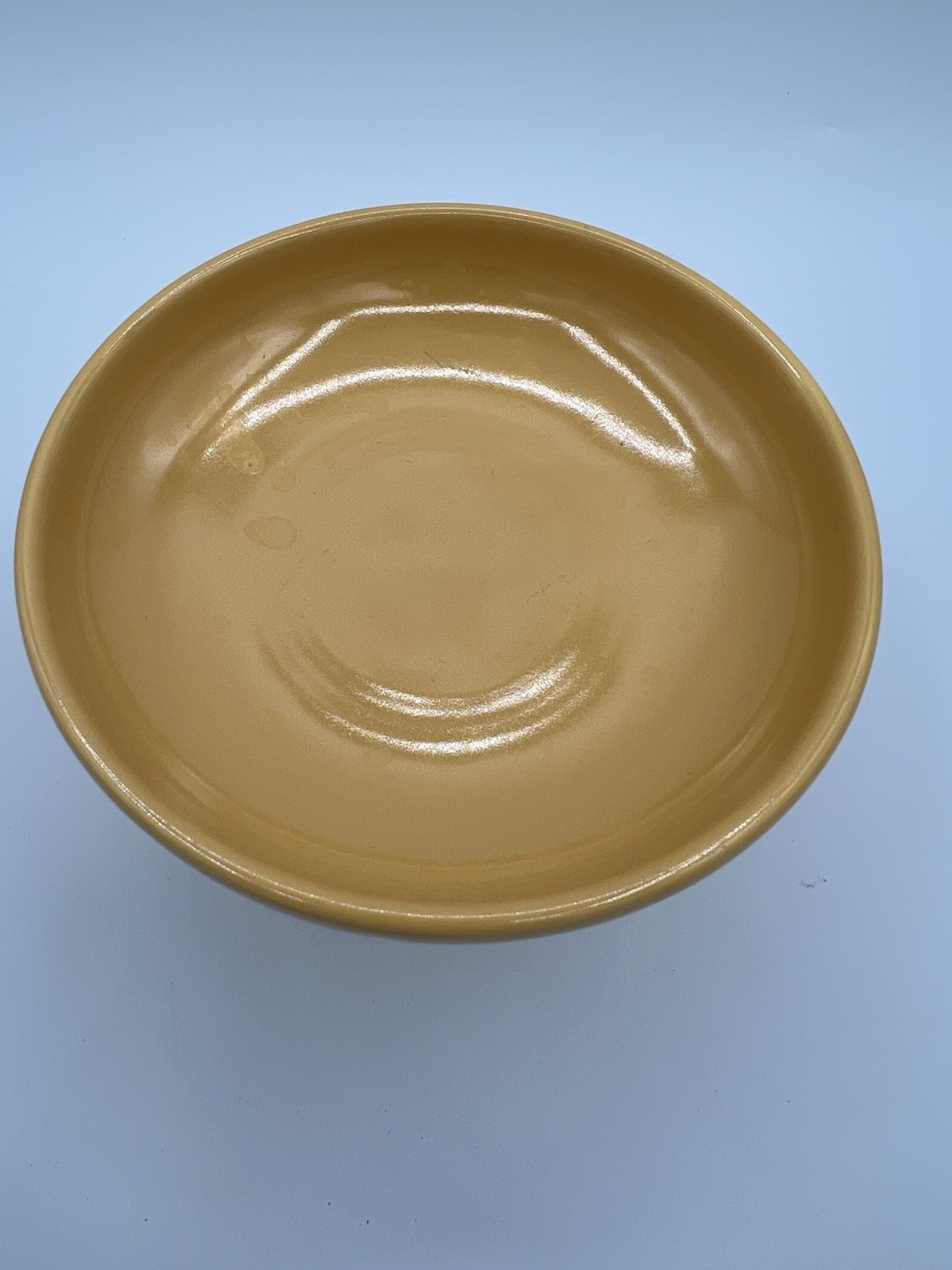Vtg Fiestaware Sweets compote yellow pedestal dish 3.5” Tall Fiesta