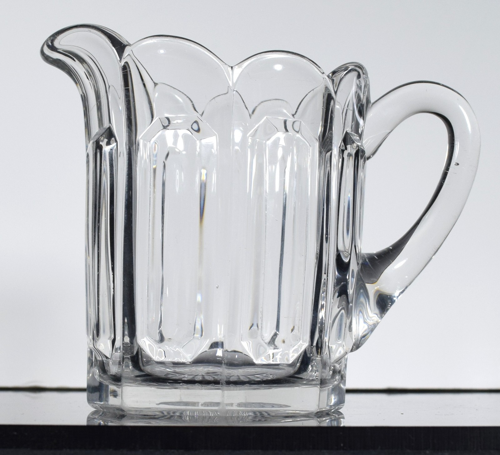 Antique Heisey Glass Kalonyal Pattern No. 1776 Clear Creamer ~ C 1905-1907