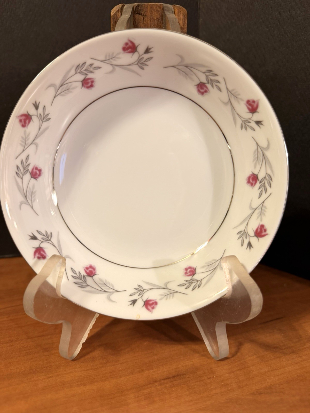Princess Rose Reverie Soup Bowl Pink Floral Vintage Japan