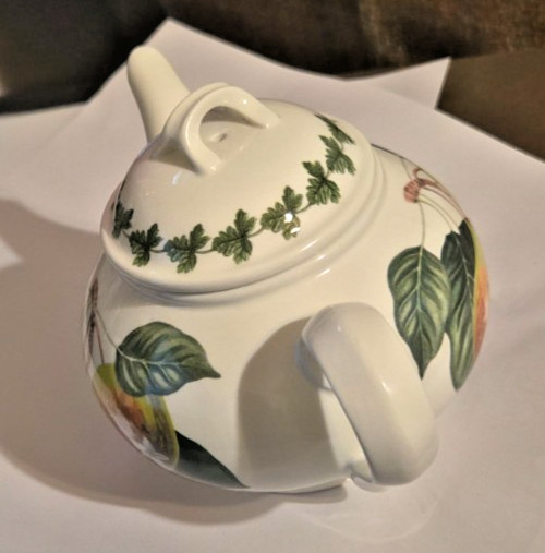 VINTAGE PORTMEIRION POMONA TEAPOT TEINTON SQUASH PEAR IOB England