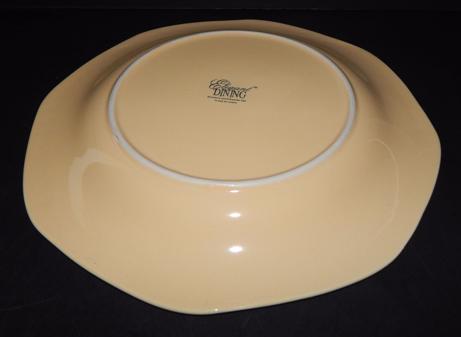 Elegant Dining Charisma Collection Yellow 11″ Dinner Plate Vintage