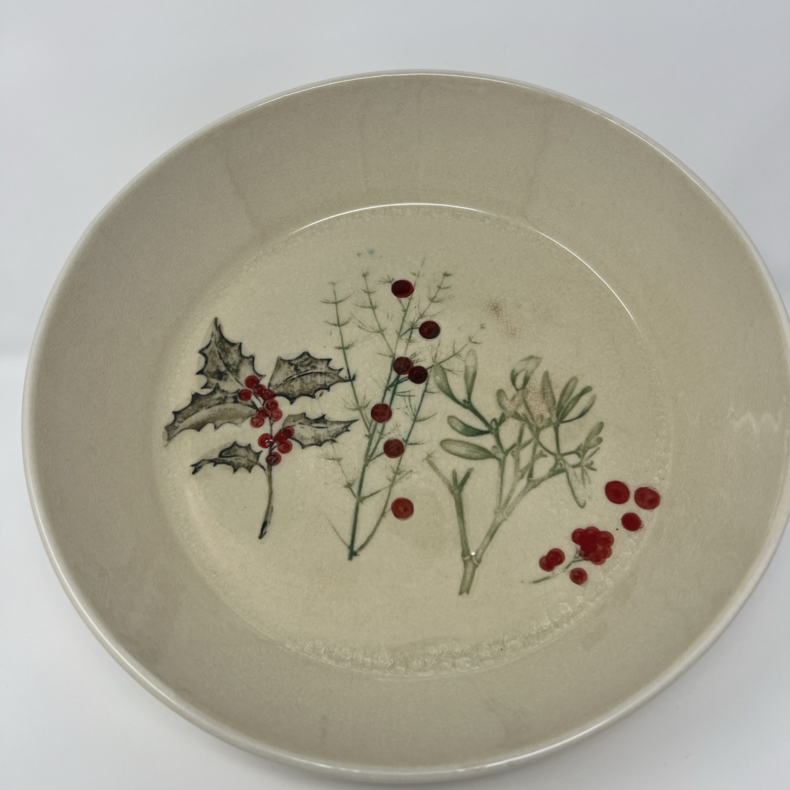 Stoneware Botanical Pasta Bowl 12”