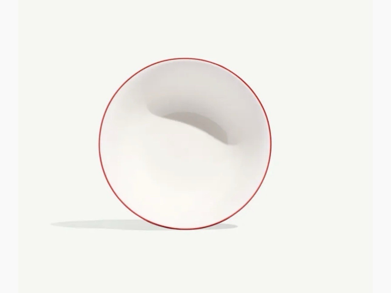 Made In Cookware- Set Of 4 -6.5″ Side Bowl – Red Rim S/4