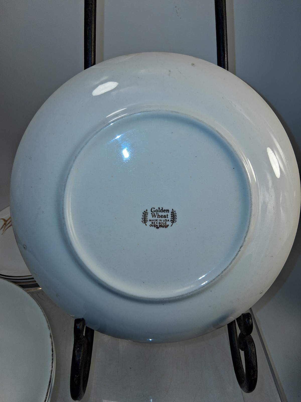 Vintage 1950s Duz Detergent Promotional 22K Golden Wheat Service For 4/ 16 Piece