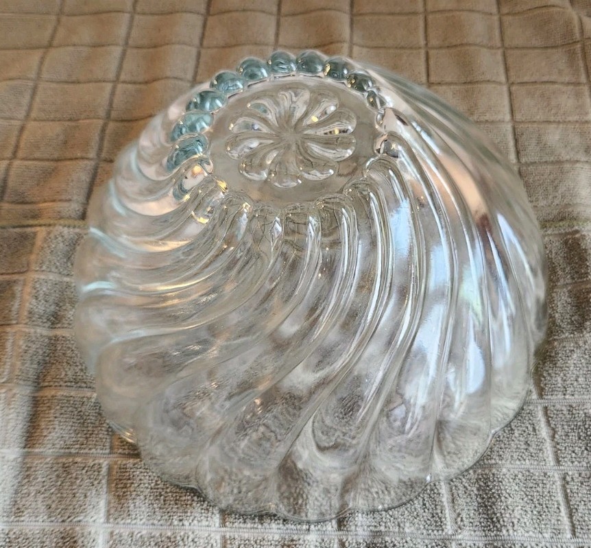 HAZEL ATLAS COLONIAL SWIRL Punch Bowl Set 12 CUPS, PUNCH BOWL + STAND