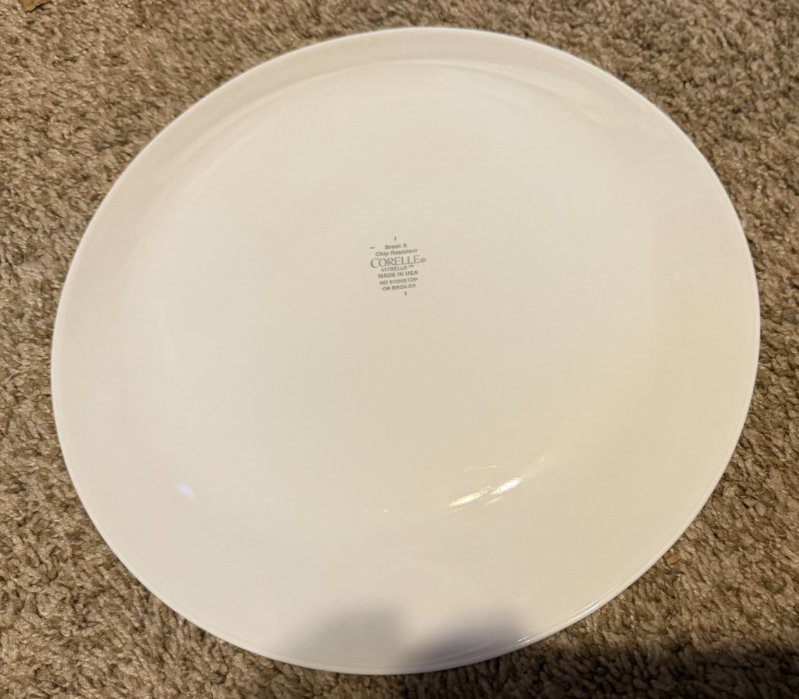 Corelle Country Cottage Blue Hearts Set Of 5 Dinner Plates and 5 Cereal Bowls