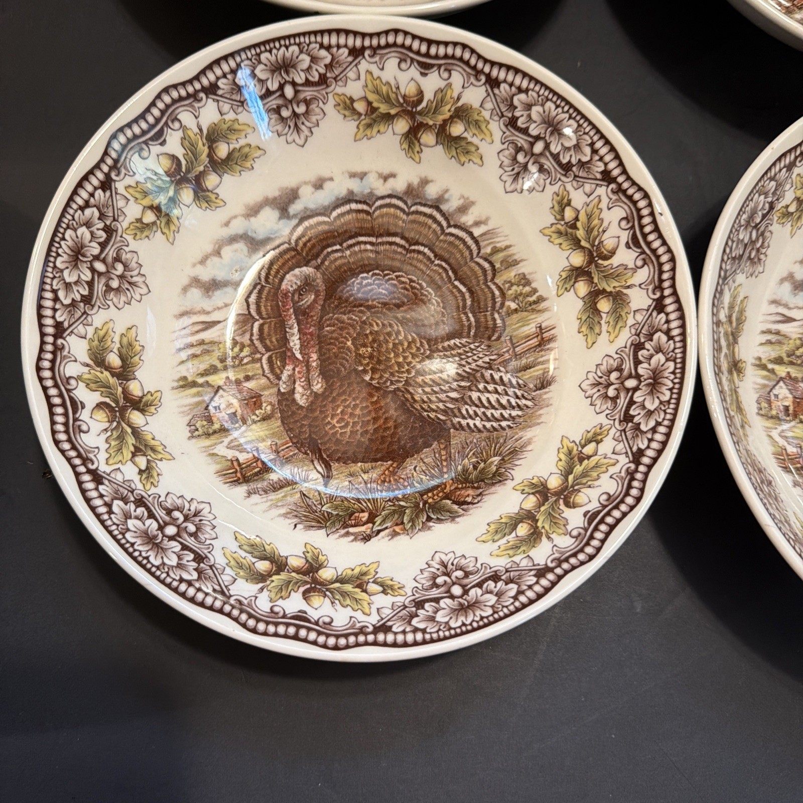 Turkey Royal Stafford Harvest Bowls 6 Brand New With Labels