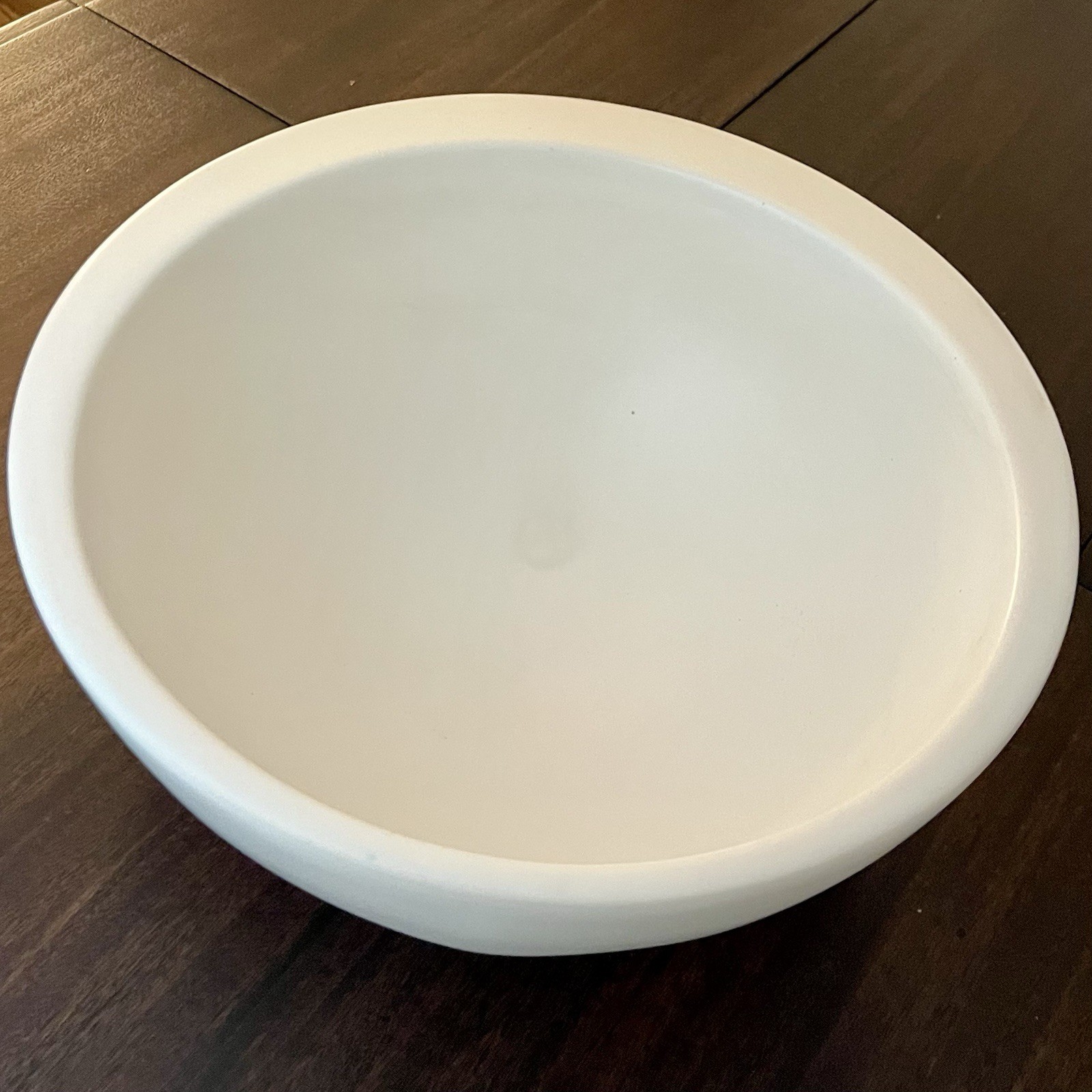 Vintage Nan Swid Design Ceramic BOWL White Asymmetrical 12″ Heavy, Portugal