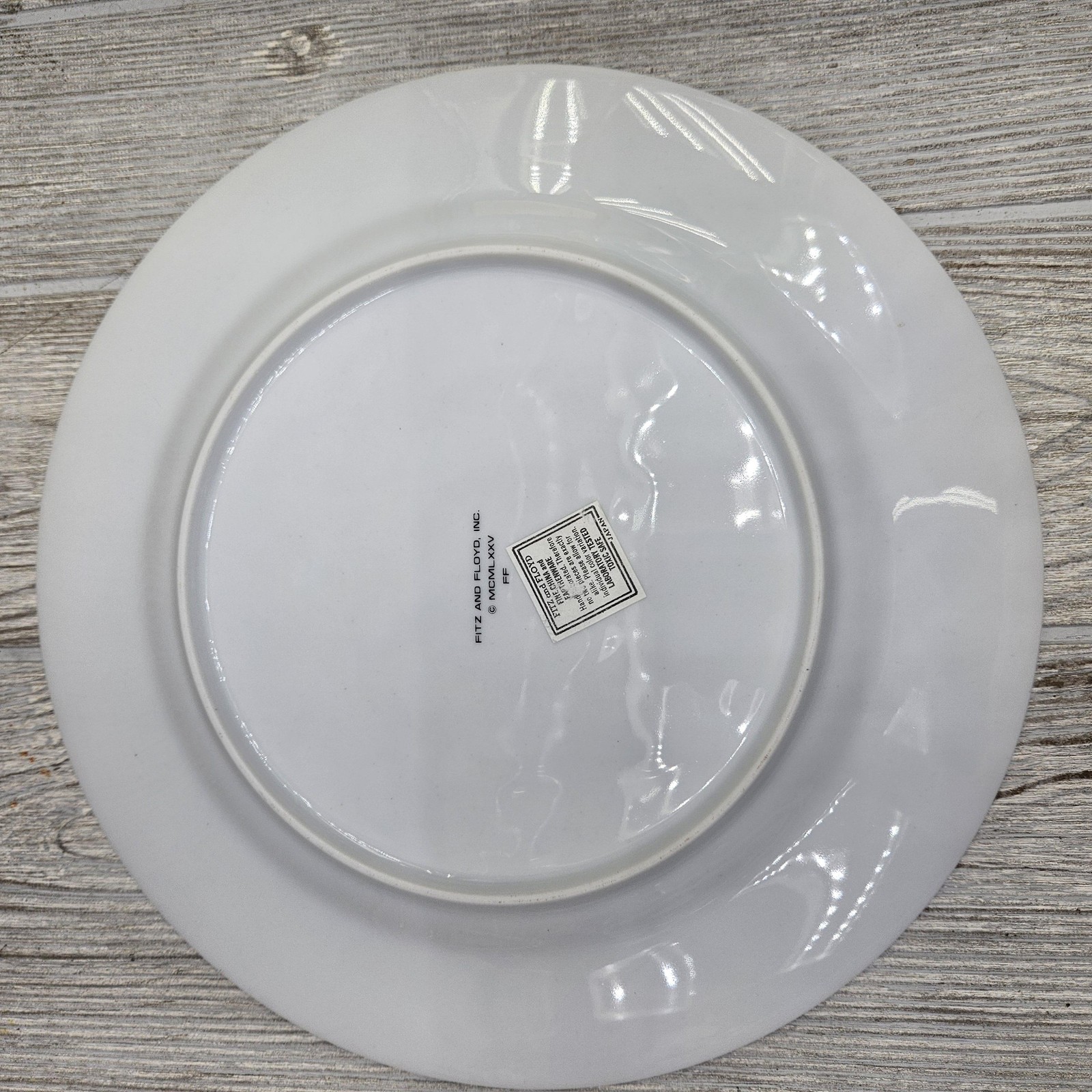 Fitz and Floyd Nishiki Set of 5 Dinner Plates Blue Rust Gold Japan
