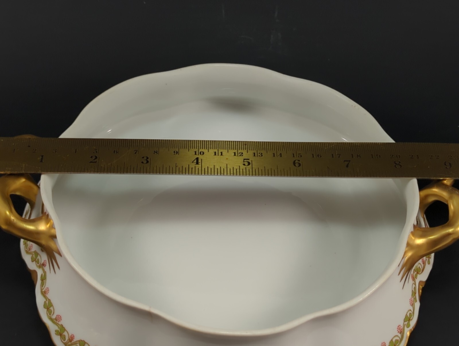 Rare Haviland Limoges Oval and Circular Serving Dishes plus one Circular lid.