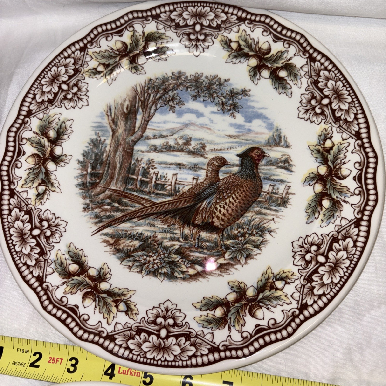 Royal Stafford English Pottery Thanksgiving Pheasant Dinner Plate VGC