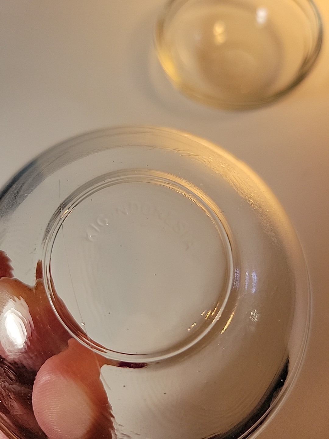 Set Of 2 KIG Indonesia Thick Glass Prep Bowls 1/4 Cup