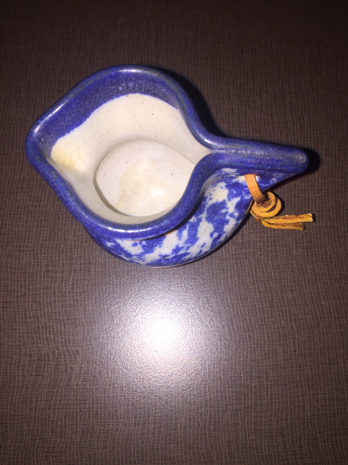 Little Blue And White Pottery Hanging Pitcher