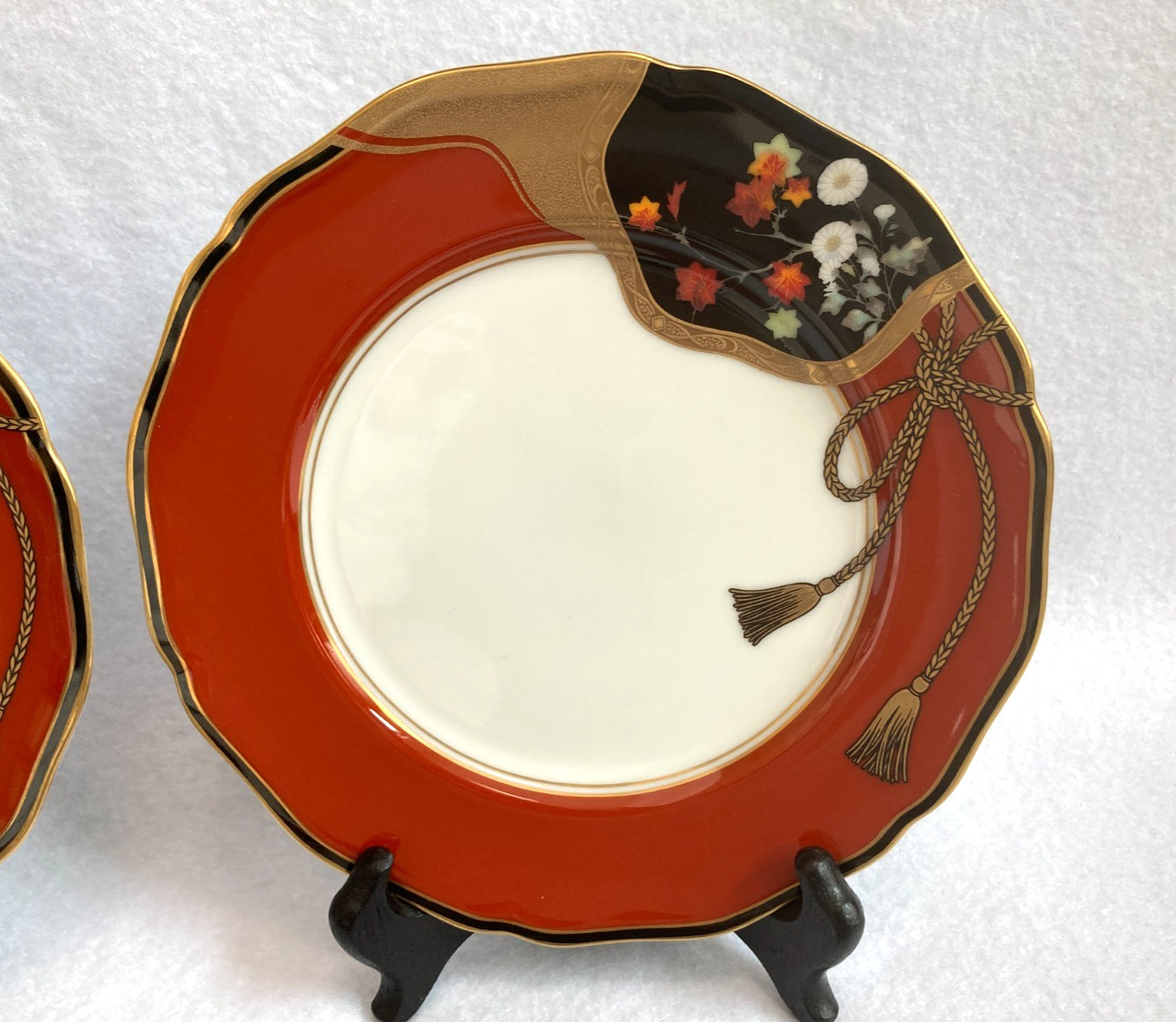 Set of 4 MASUDA Multi Motif 7 3/8″ Yokohama Porcelain Plates